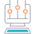 Ícone ilustração computador