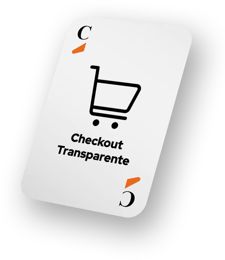 Carta de checkout transparente