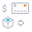 Ícone Ilustração de máquina com cartão ao lado