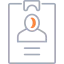 Ícone ilustração crachá