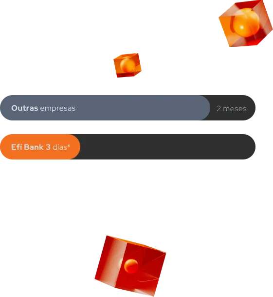 Comparativo de integração do Efí Bank com outras empresas